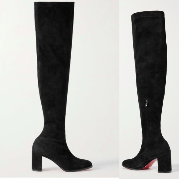 Christian Louboutin Stretchadoxa 70mm suede over the knee boots RETAIL 2,995